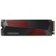 SAMSUNG SSD Belső, 2TB, 990 PRO, Heat-Sink, PCIe 4.0, 1200 TBW