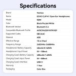 Vention ECHO CLIP A1 Open Ear (clips, fekete), fülhallgató