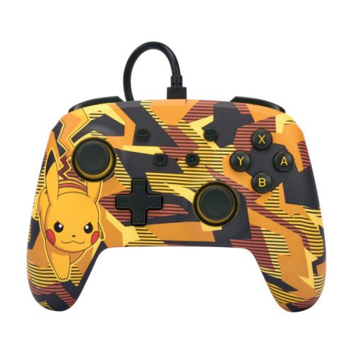 PowerA Enhanced vezetékes kontroller Nintendo Switch - Camo Storm Pikachu