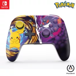   PowerA NANO Enhanced Nintendo Switch kis méretű vezeték nélküli kontroller  - Pikcahu vs Gengar
