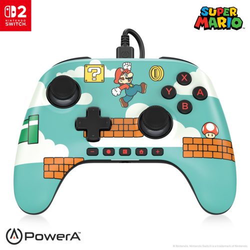 PowerA Advantage vezetékes kontroller Nintendo Switch 2 - Mario Time