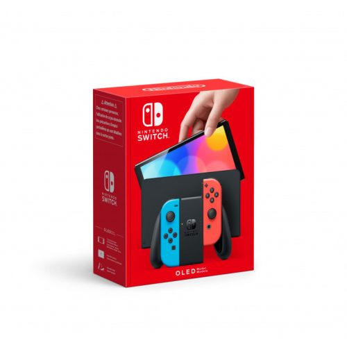 Nintendo Switch - OLED Md (Neon Blue/Neon Red), játékkonzol