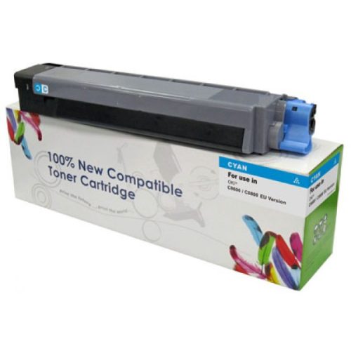 Utángyártott OKI C810 Toner Cyan 8.000 oldal kapacitás CartridgeWeb