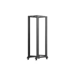 Lanberg OR01-6042-B 19" 42U SZÉL:600mm MÉLY:1000mm MAG:2118mm lapraszerelt fekete rack keret