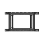 Lanberg OR01-6042-B 19" 42U SZÉL:600mm MÉLY:1000mm MAG:2118mm lapraszerelt fekete rack keret