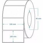 Tekercses PAPÍR címke 100x100mm 800 db/tekercs