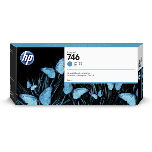 HP P2V80A Patron Cyan 300ml No.746 (Eredeti)