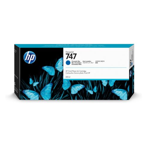 HP P2V85A Patron Chromatic Blue 300ml No.747 (Eredeti)