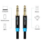 Vention 3.5mm jack/M ->  3.5mm jack/M,  (audio,szövet), 2m, kábel