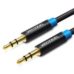 Vention 3.5mm jack/M ->  3.5mm jack/M,  (audio,szövet), 5m, kábel