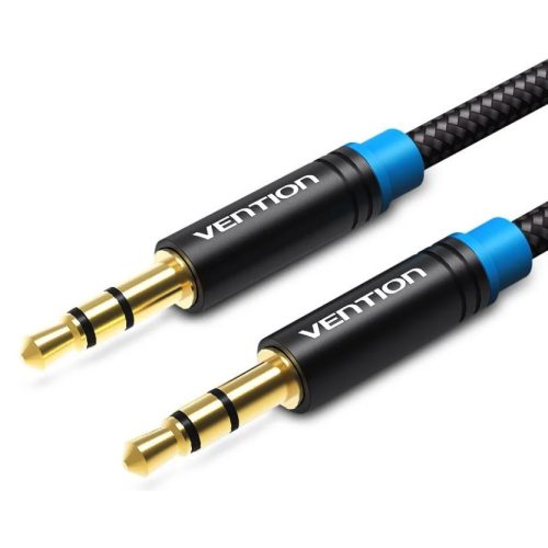 Vention 3.5mm jack/M ->  3.5mm jack/M,  (audio,szövet), 5m, kábel