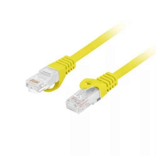 Lanberg PCU6-10CU-0050-Y Cat.6 U/UTP LSZH CU AWG26 árnyékolatlan sárga patch kábel 5m