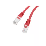 Lanberg PCU6-10CU-0500-R Cat.6 U/UTP LSZH CU AWG26 árnyékolatlan piros patch kábel 5m