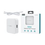 Choetech 4-port 2*USB-C+2*USB-A (4port,asztali,100W,fehér,GAN), töltő