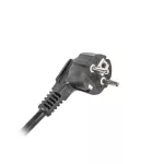 Lanberg PDU-08E-0200-BK 19 1U 8xSchuko francia aljzat Uni-Schuko csatlakozóvéggel 2m elosztósor kapcsolóval