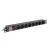 Lanberg PDU-08F-0200-BK 19" 1U 8xSchuko aljzat Schuko csatlakozóvéggel 2m fekete elosztósor kapcsolóval