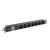 Lanberg PDU-07F-0200-IEC-BK 19 1U 7xSchuko aljzat C14 csatlakozóvéggel 2m fekete elosztósor kapcsolóval