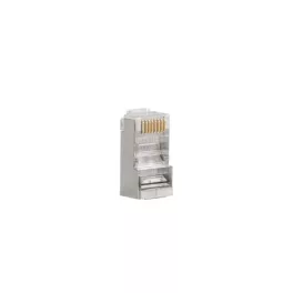  Lanberg PLS-5000EZ Cat.5e FTP RJ45 8P8C moduláris árnyékolt átvezetős csatlakozó dugó 100db/csomag