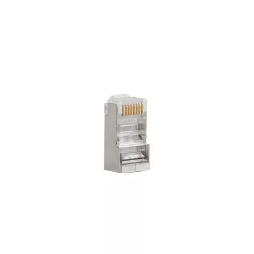 Lanberg PLS-5000EZ Cat.5e FTP RJ45 8P8C moduláris árnyékolt átvezetős csatlakozó dugó 100db/csomag