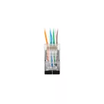 Lanberg PLS-6000EZ Cat.6 FTP RJ45 8P8C moduláris árnyékolt átvezetős csatlakozó dugó 100db/csomag