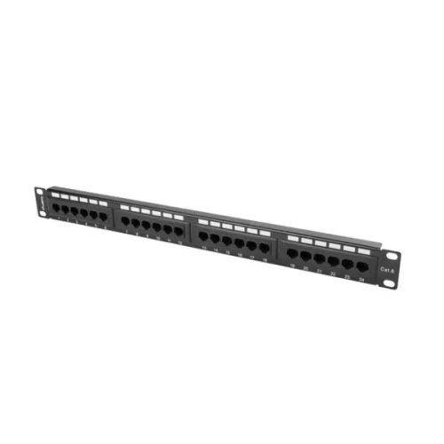 Lanberg PPU6-1024-B 19 1U Cat.6 UTP 24port árnyékolatlan fekete patch panel