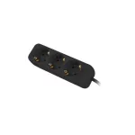 Lanberg PS0-03F-0150-BK 3x Schuko aljzat 10A 1.5m fekete elosztósor