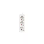 Lanberg PS0-03F-0150-W 3x Schuko aljzat 10A 1.5m fehér elosztósor