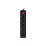 Lanberg PS1-05F-0150-BK 5x Schuko aljzat 10A 1.5m kapcsolós fekete elosztósor