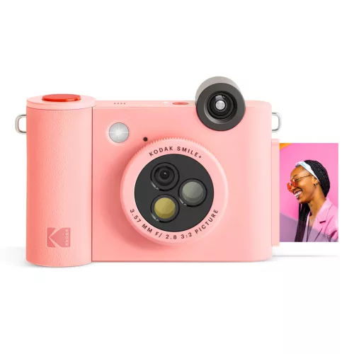 Kodak Smile+ digitális instant fényképezőgép és mobilnyomtató rózsaszín