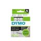 DYMO D1 45010 f.szalag 12mm x 7m víztiszta-fekete