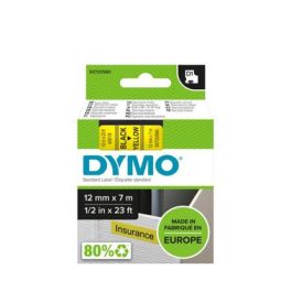 DYMO D1 45018 festékszalag 12mm x 7m sárga-fekete