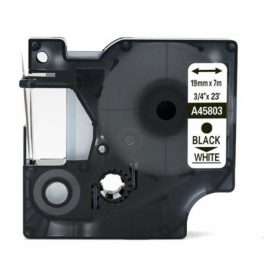   Utángyártott DYMO D1 45803 kazetta 19mm x 7m fehér-fekete #S0720830