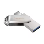 SanDisk, Pendrive, 128GB, Dual Drive, Ezüst