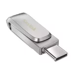 SanDisk, Pendrive, 128GB, Dual Drive, Ezüst