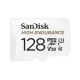 SanDisk, SD Kártya, 128GB, High Endurance, 100Mb/s