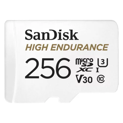 SanDisk, SD Kártya, 256GB, High Endurance, 100Mb/s