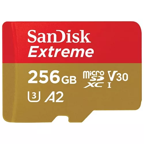 SanDisk, SD Kártya, 256GB, Extreme, 190Mb/s