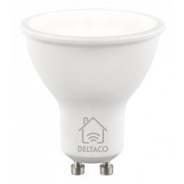   Deltaco SMART HOME SH-LGU10W WiFi, GU10, 5W, 2700-6500K, fehér, szabályozható Izzó