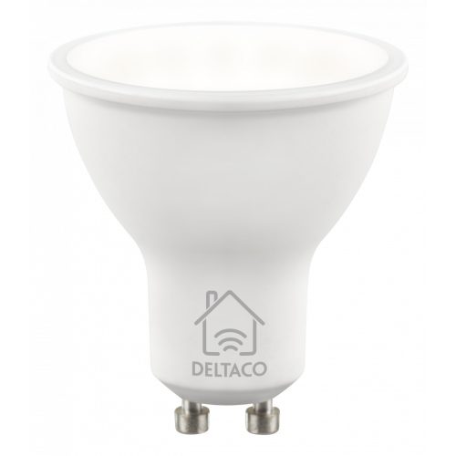 Deltaco SMART HOME SH-LGU10W WiFi, GU10, 5W, 2700-6500K, fehér, szabályozható Izzó