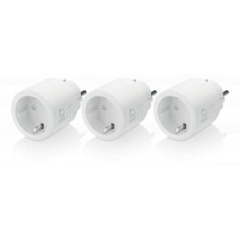   Deltaco SMART HOME SH-P01-3P WiFi, 1xCEE 7/3, 10A, fehér, időzítős, 3db/csomag Aljzat