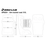 Sim-Lab, Ülés SLR051 Speed 1 Kagylóülés (XXL)