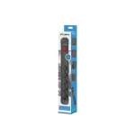 Lanberg SP1-05F-0150-BK 5x Schuko aljzat túlfeszültség ellen védett 1.5m kapcsolós fekete elosztósor