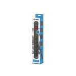 Lanberg SP1-05F-0500-BK 5x Schuko aljzat túlfeszültség ellen védett 5m kapcsolós fekete elosztósor