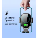 Choetech Telefon (15W,töltős, gravitációs,szellőzőre,USB-C), tartó