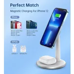 Choetech 2-1ben (Mágneses Wireless,fehér), töltő