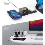 Choetech 3-1ben (összecsukható vezeték nélküli,fekete), töltő