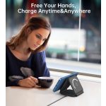 Choetech 3-1ben (összecsukható vezeték nélküli,fekete), töltő