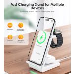 Choetech 3-1ben (Mágneses Wireless,fehér), töltő