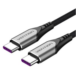   Vention USB-C 3.1/M -> USB-C 3.1/M, (szövet, szürke), 1,5m, kábel