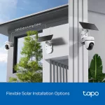 TP-Link TAPO C610 KIT kültéri napelemes Vezeték nélküli 2K 3MP 2× 850 nm IR LED kamera szett